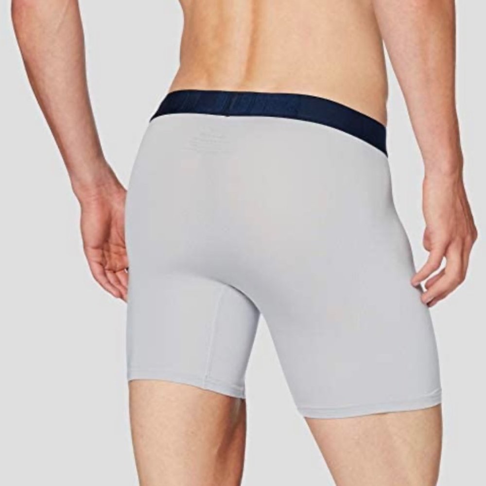 💖MEGA SALE💖Under Armour 2 Pack BoxerJock 6-in Navy Grey Men's 1330637 408 - Picture 5 of 11